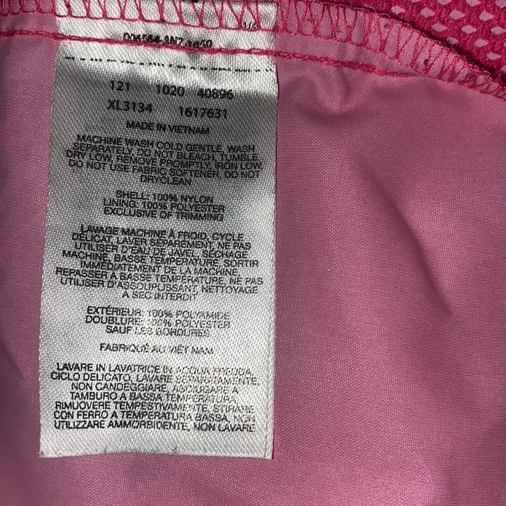 EUC Columbia lightweight unlined water resistant pink magenta raincoat, medium! - Picture 12 of 14
